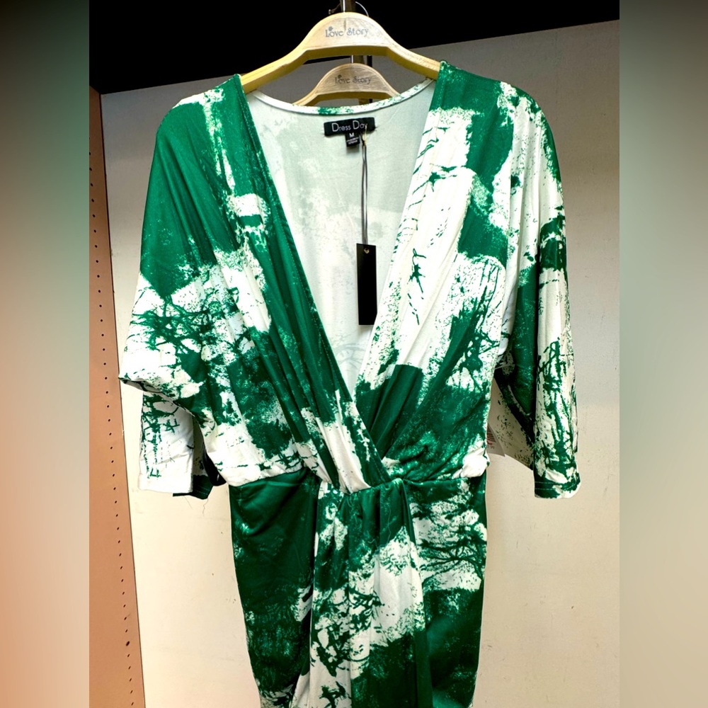 FAUX WRAP DRESS